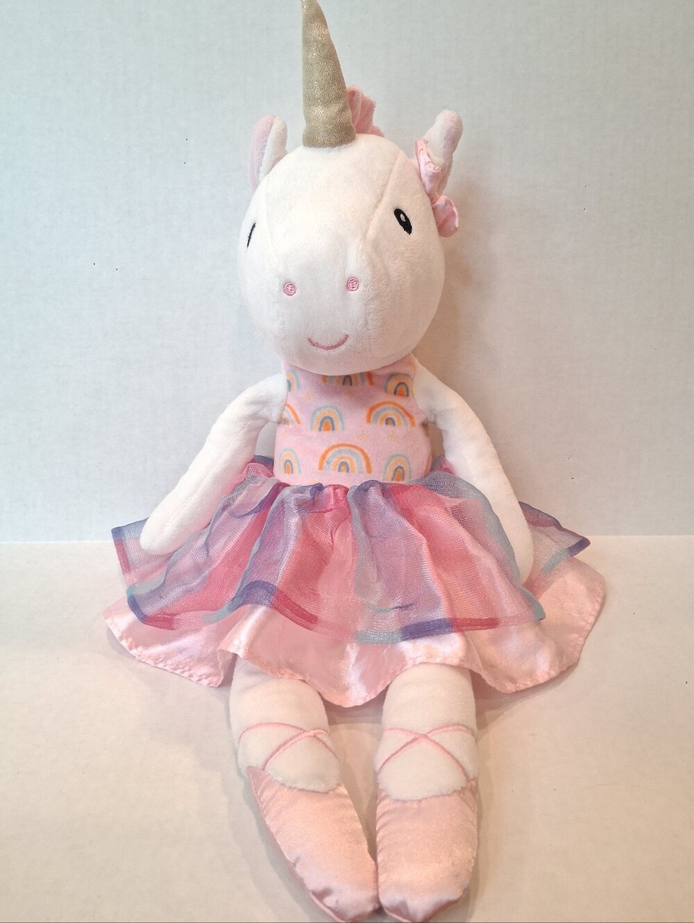 Ballerina Unicorn Rattle Plush